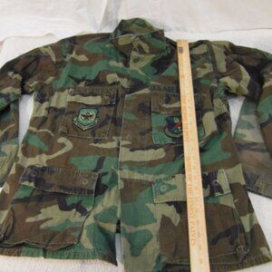 2 QT H/C TEMP BATTLE DRESS MATERNITY WOODLAND BDU szMEDIUM/REGULAR JACKET MG 86